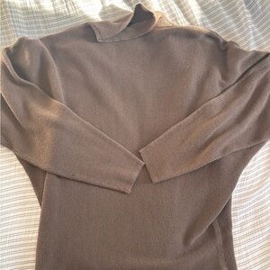 Cyrus Women's Taupe Turtleneck Sweater